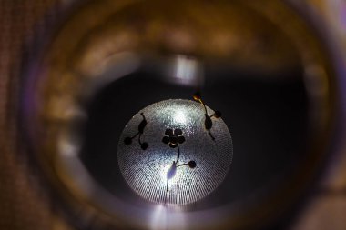 Soyut fener. Geceleri fener. Gece Arkaplanı.