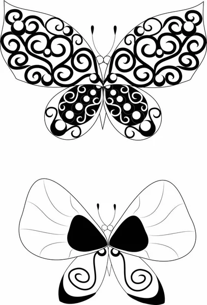 Πεταλούδες του φορέα σχεδίασης — Διανυσματικό Αρχείο