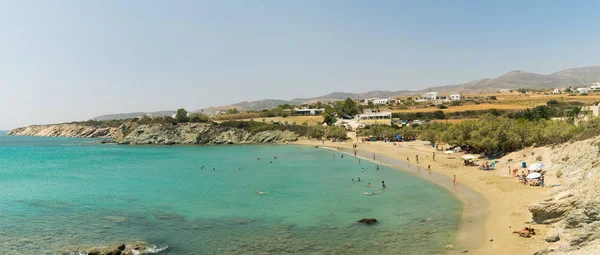 Panorama Lolantonis Beach Paros Adası Yunanistan. — Stok fotoğraf