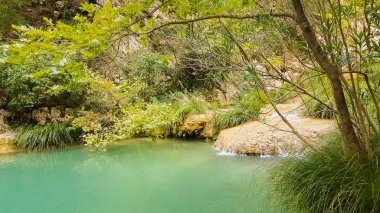 Polilimnio Yunanistan. Ünlü bir turistik hedef.