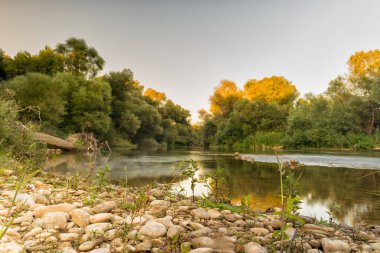 Ünlü turistik hedef Alfeios nehir Yunanistan Peloponnese.