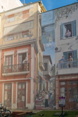 Trikala, Yunanistan 27 Aralık 2018. Trikala Yunanistan 'daki 