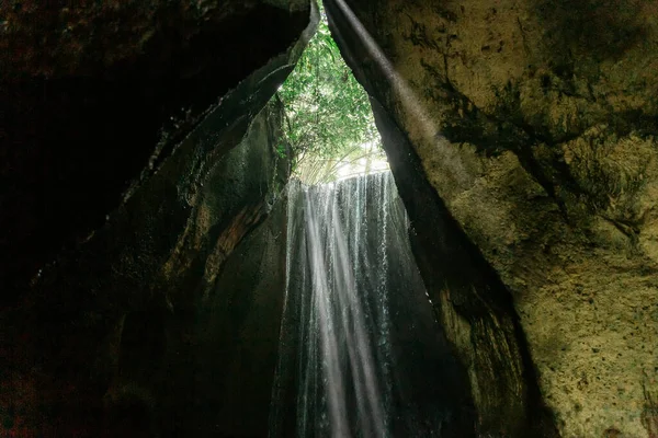 Waterfall Bali Beautiful Light — Stock Photo, Image