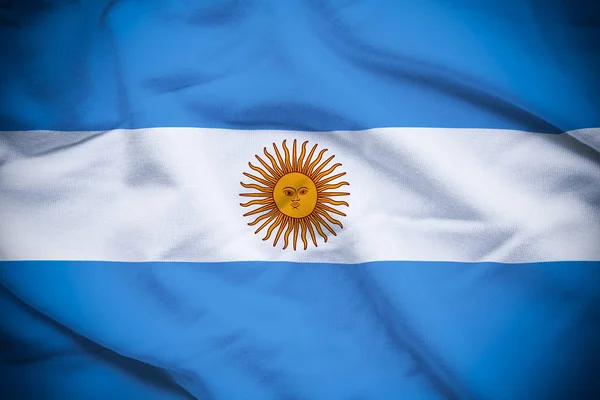 阿根廷国旗背景 — 图库照片