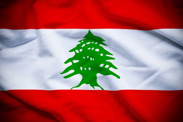 Прапор Лівану фону — стокове фото