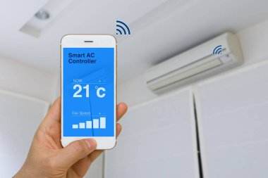 Çok kavramı, uzaktan kontrol ile App akıllı akıllı Klima