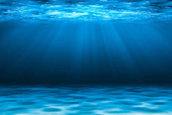 Blue deep water abstract natural background. — Stock Photo, Image