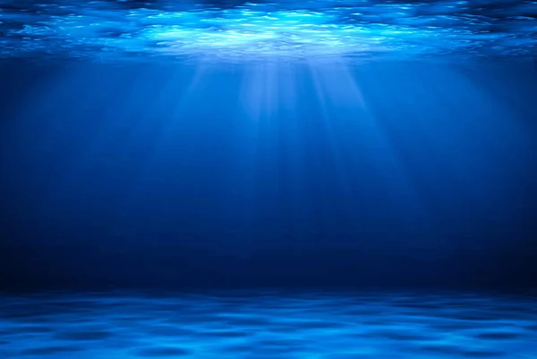 Mavi derin su yatay doğal arka plan.