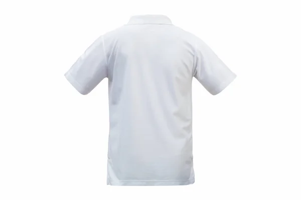 Tricouri albe spate fundal alb izolat. cu tăiere pat — Fotografie, imagine de stoc