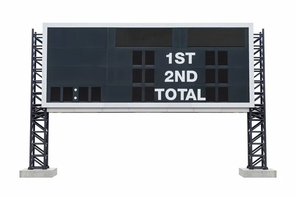 Grote scorebord stadion. met uitknippad — Stockfoto