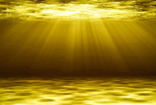 Golden deep water abstract natural background. — Stock Photo, Image