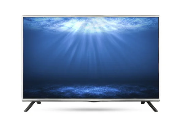 Телевизор с плоским экраном . — стоковое фото
