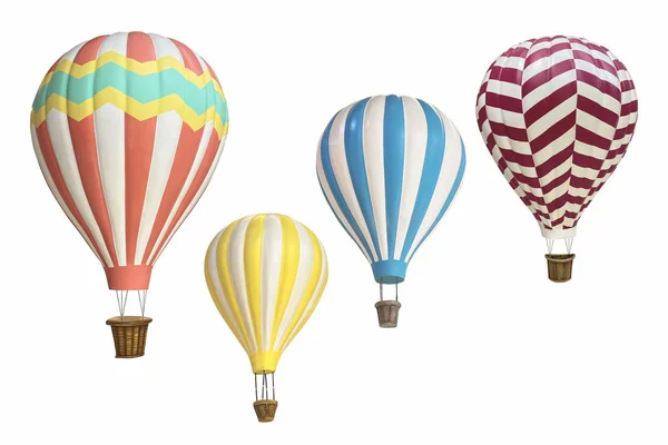 Colorful of balloons isolated on white background. — 스톡 사진