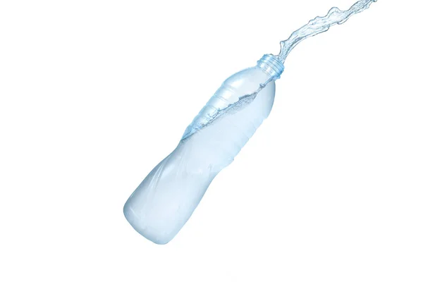 Bottle Water Splash Isolated White Background — Stock Photo, Image