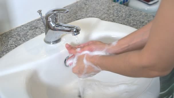 Hygiene Hände Putzen Hände Waschen — Stockvideo