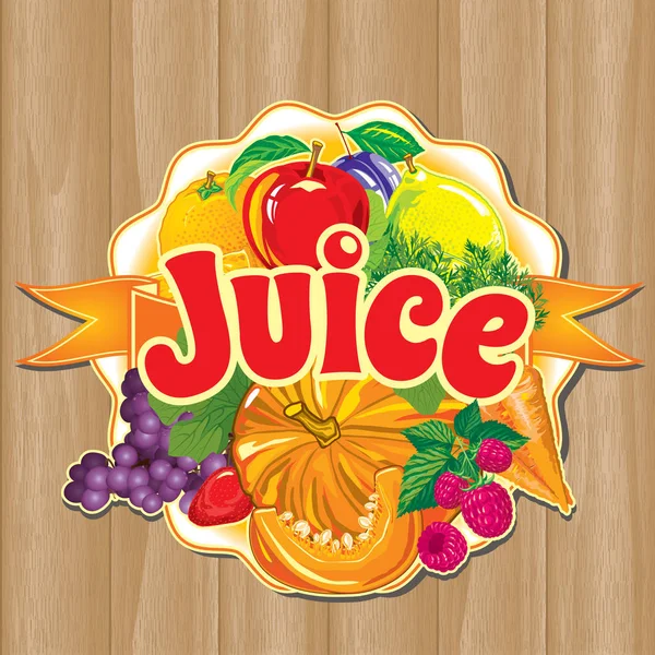 meyve ve sebze suyu etiket için şablon