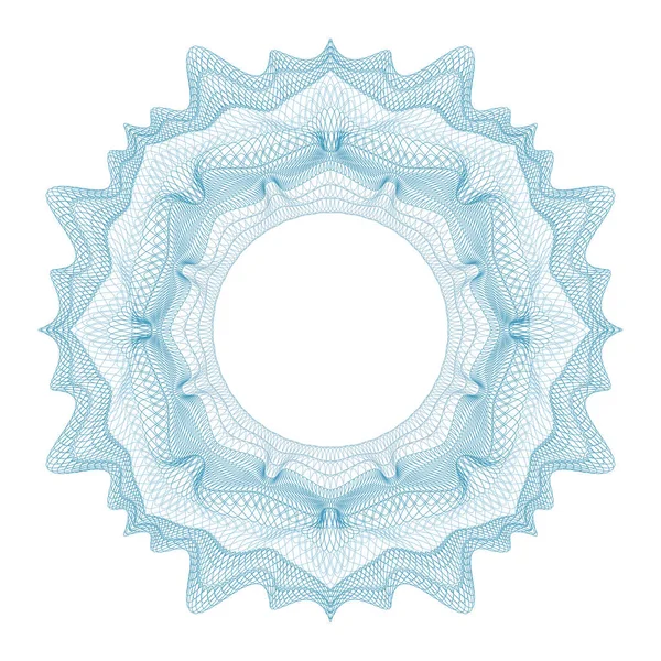 Guilloche tasarım sertifikası, diploma ve banka notu için dekoratif unsur