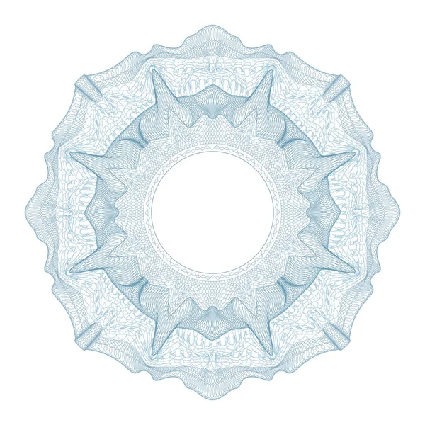 Guilloche tasarım sertifikası, diploma ve banka notu için dekoratif unsur