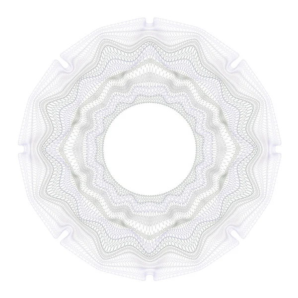 Guilloche tasarım sertifikası, diploma ve banka notu için dekoratif unsur