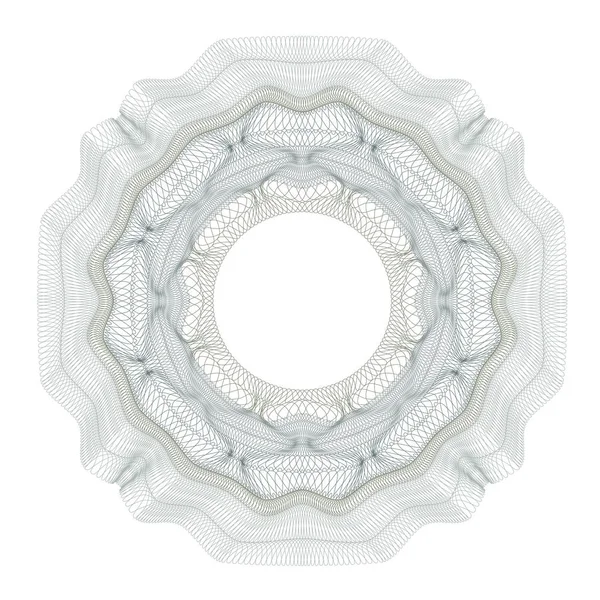 Guilloche tasarım sertifikası, diploma ve banka notu için dekoratif unsur