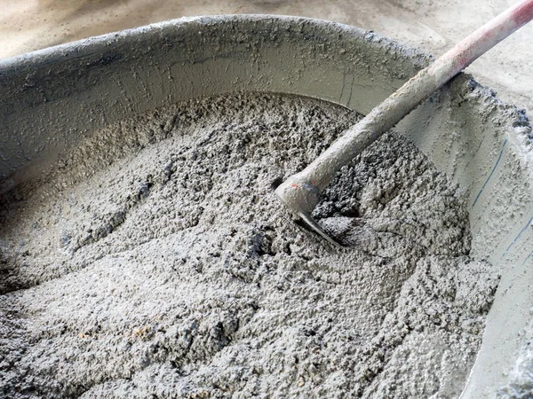 Kat ev inşa için hazır karışık beton çimento harç doku.