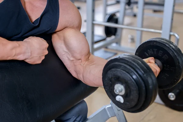 Vida sana y ejercicio de gimnasio.Equipo de gimnasia y concepto de deporte . —  Fotos de Stock