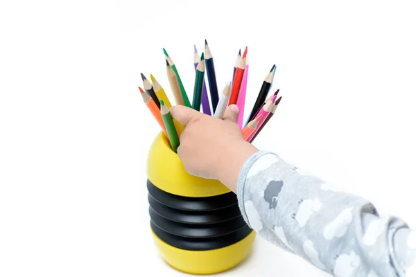 Child Takes Pencil — Stock Photo, Image