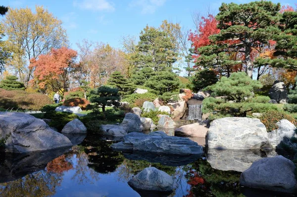 Un jardín japonés — Foto de Stock