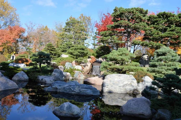 Un jardín japonés — Foto de Stock