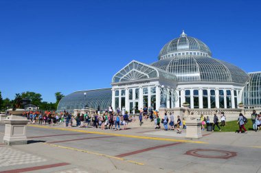 Saint Paul, Minnesota - Haziran 2017: Öğrenciler geziye Como Hayvanat Bahçesi ve St Paul, Mn limonlukta.