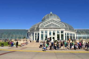 Saint Paul, Minnesota - Haziran 2017: Öğrenciler geziye Como Hayvanat Bahçesi ve St Paul, Mn limonlukta.