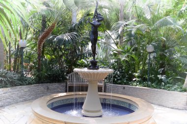 Saint Paul, Minnesota - Haziran 2017: Su çeşme Como Konservatuarı'nda St. Paul, Mn içinde. 