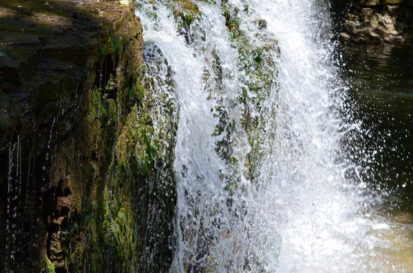 Waterfall at the park Stock Image