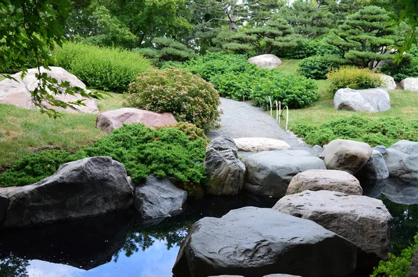 Un jardín japonés — Foto de Stock