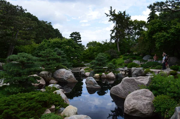 Un jardín japonés — Foto de Stock