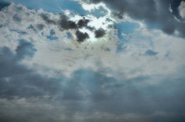 Bulutlu bir arka plan