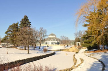Saint Paul, Minnesota-Ocak 2017: Como Hayvanat Bahçesi ve kış aylarında limonlukta St. Paul, Mn.