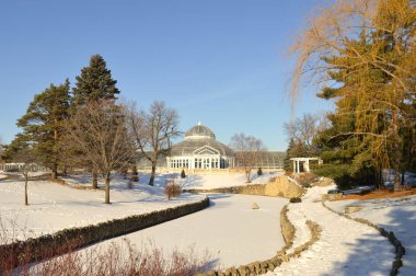 Saint Paul, Minnesota-Ocak 2017: Como Hayvanat Bahçesi ve kış aylarında limonlukta St. Paul, Mn.