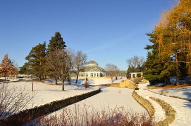 Saint Paul, Minnesota-Ocak 2017: Como Hayvanat Bahçesi ve kış aylarında limonlukta St. Paul, Mn.