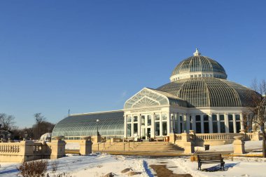 Saint Paul, Minnesota-Ocak 2017: Como Hayvanat Bahçesi ve kış aylarında limonlukta St. Paul, Mn.