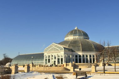 Saint Paul, Minnesota-Ocak 2017: Como Hayvanat Bahçesi ve kış aylarında limonlukta St. Paul, Mn.