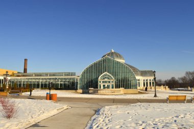 Saint Paul, Minnesota-Ocak 2017: Como Hayvanat Bahçesi ve kış aylarında limonlukta St. Paul, Mn.