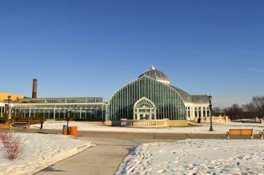 Saint Paul, Minnesota-Ocak 2017: Como Hayvanat Bahçesi ve kış aylarında limonlukta St. Paul, Mn.