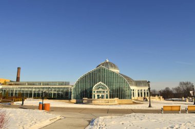 Saint Paul, Minnesota-Ocak 2017: Como Hayvanat Bahçesi ve kış aylarında limonlukta St. Paul, Mn.