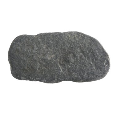 Beyaz arka plan üzerinde izole gri taş deniz