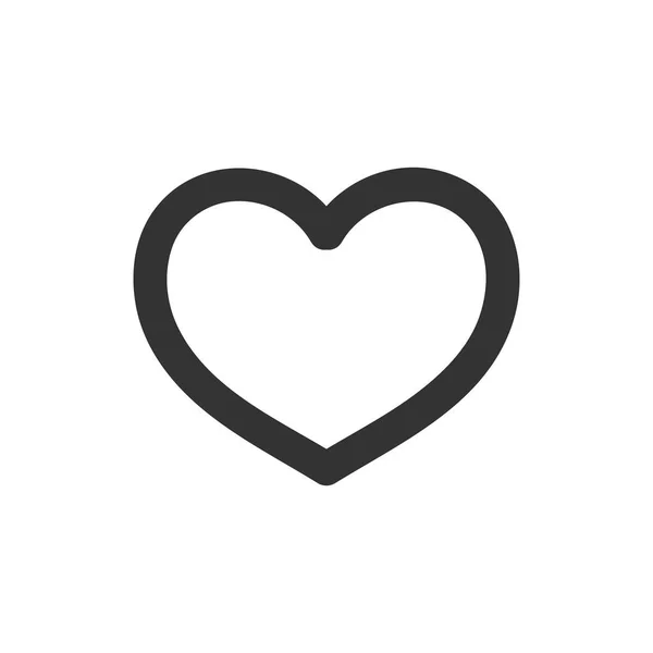 Heart icon outline — Stock Vector