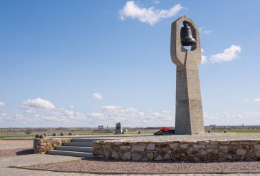 Volgograd. Rusya - 16 Nisan 2017 Savaş Anıtı bunlardan Sovyet savaş Memorial mezarlığında Stalingrad Savaşı Rossoshka Gorodishchensky bölgesinde köyde öldürüldü