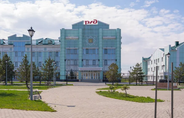 Volgogrado. Rússia - 30 de abril de 2018. O edifício do Maxim Gorky Operational Locomotive Depot — Fotografia de Stock