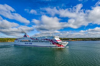 Feribot Mariehamn gemi Baltık Prenses gidiş