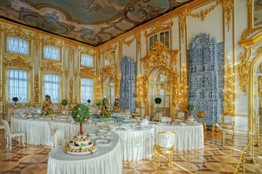 Şölen odasına yılları Selo (Puşkin), St Petersburg, Rusya Federasyonu